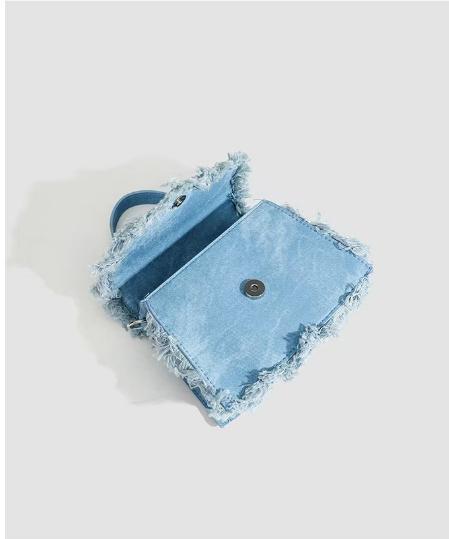Y2K Blue tassel shoulder bag