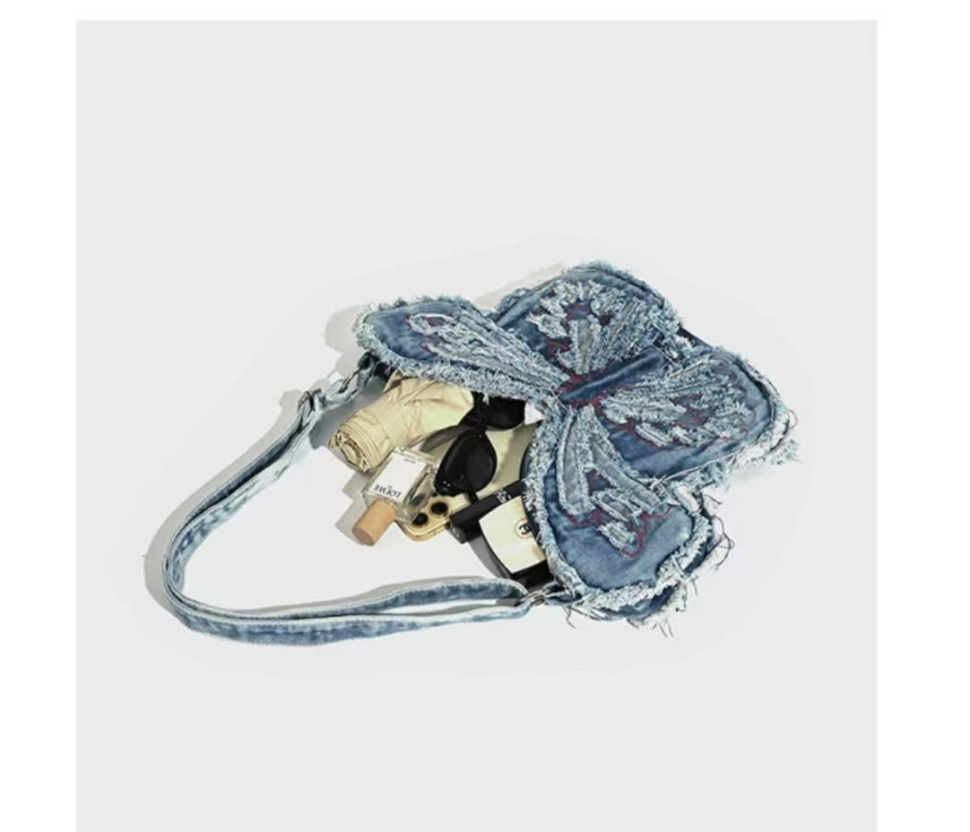 Y2K Butterfly tassel shoulder bag