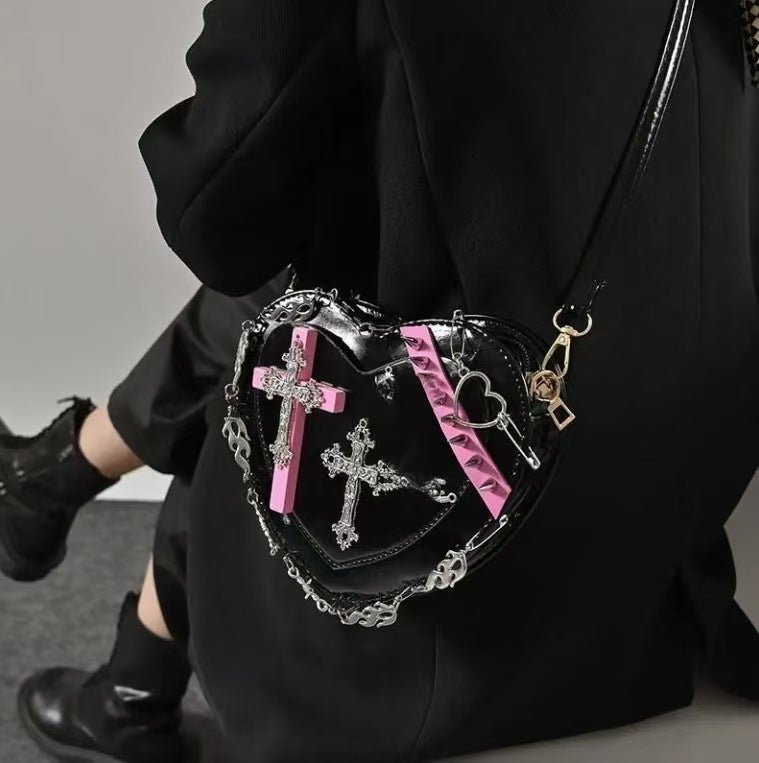 Y2K gothic style Cross messenger bag