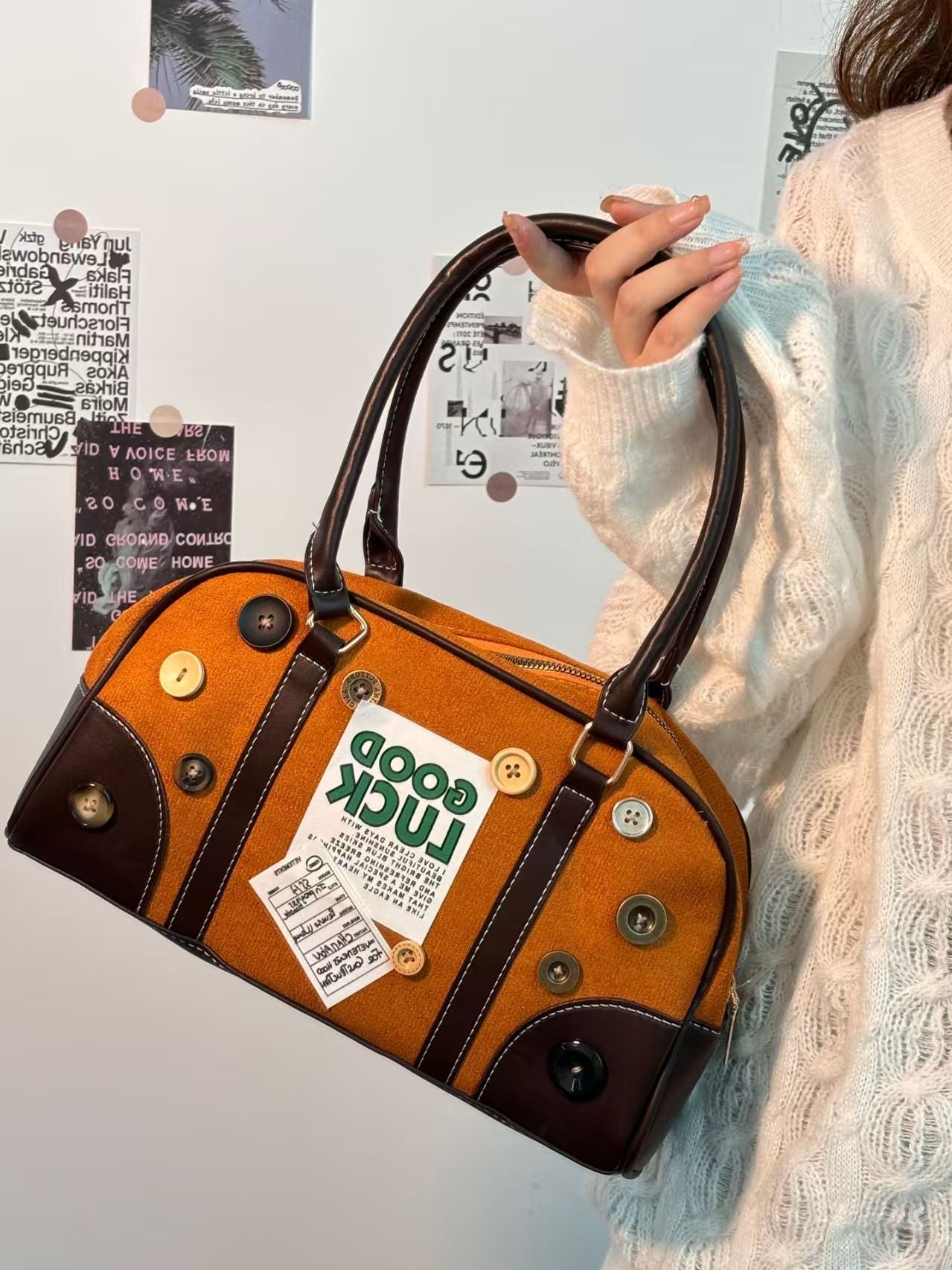 Y2K cartoon style Retro Handbag