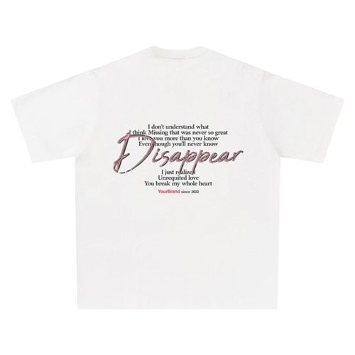 Camiseta casual urbana【006】