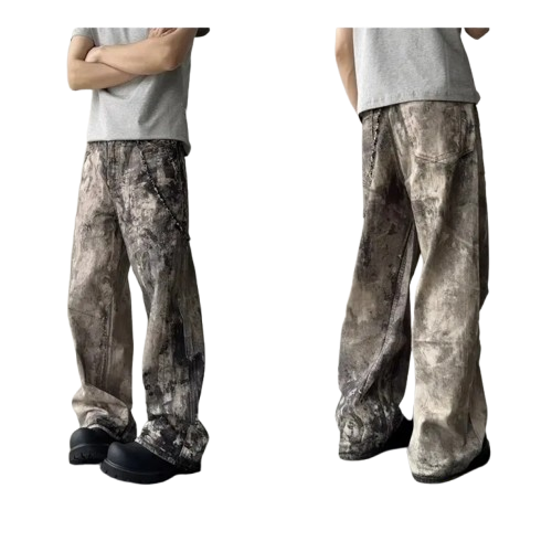 Retro camouflage pants