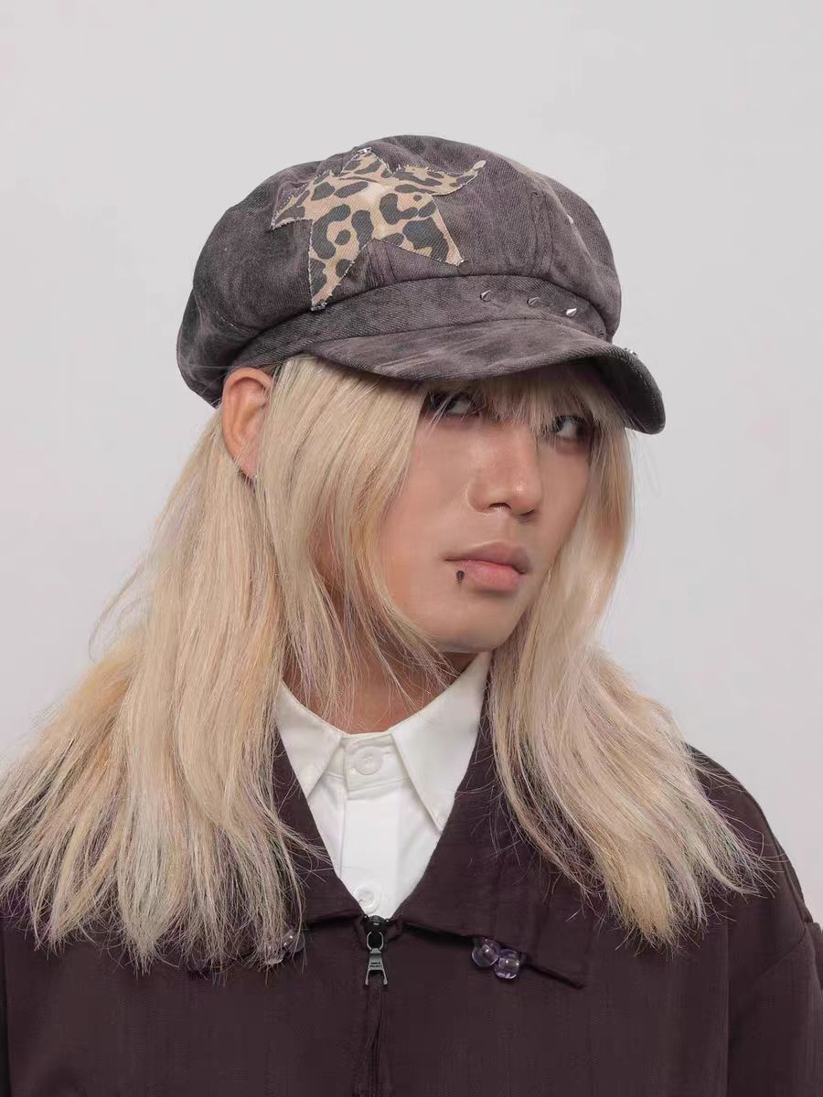 Y2K star patch cap