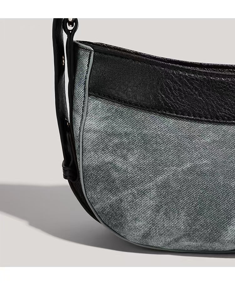 Y2K denim shoulder bag