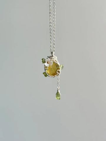 "Spring" Crystal Pendant