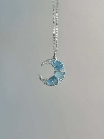 "Blue Moon" Crystal Pendant