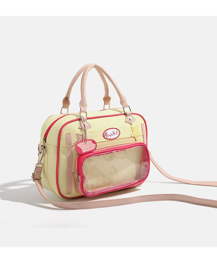 Y2K cartoon style messenger bag