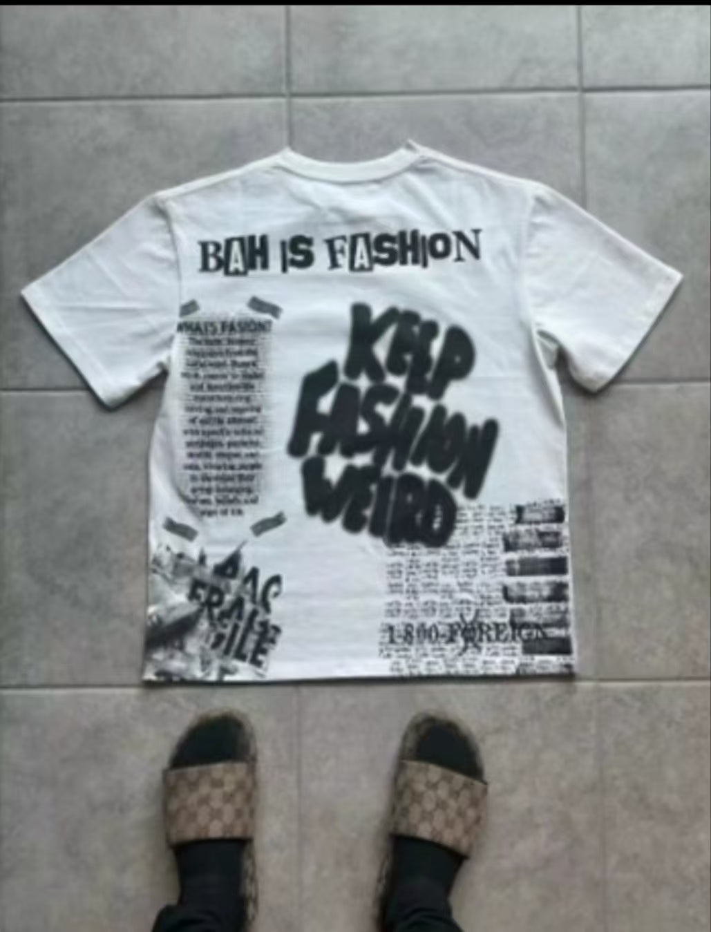 T-shirt décontracté de rue [001] 