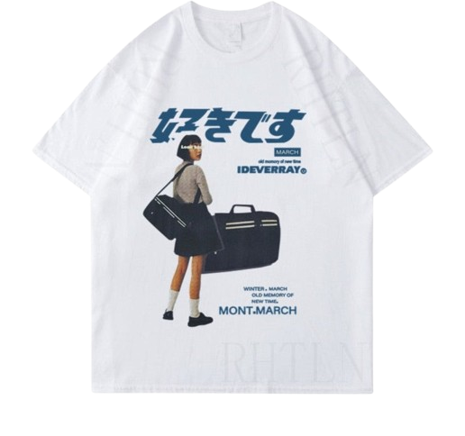 T-shirt décontracté de rue [007] 